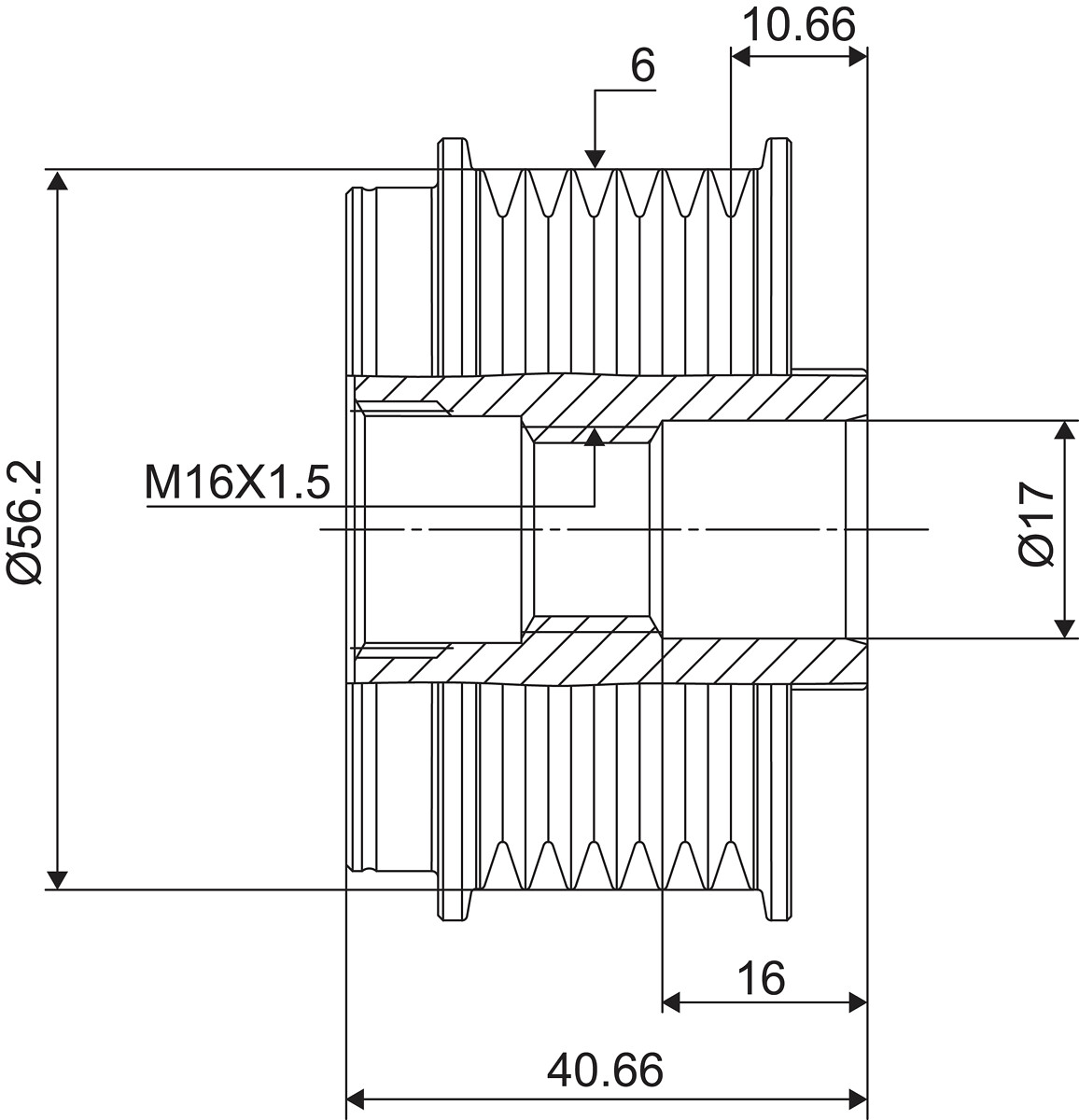 DISPOSITIVO RUOTA LIBERA ALTERNATORE